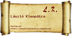 László Kleopátra névjegykártya
